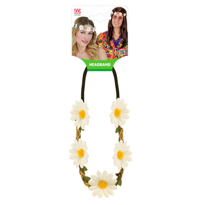 "STIRNBAND / HAARBAND MIT GÄNSEBLÜMCHEN"