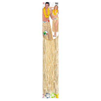 "NATURFARBENER HAWAII BASTROCK MIT BLUMENGÜRTEL" 80 cm - größenverstellbar
