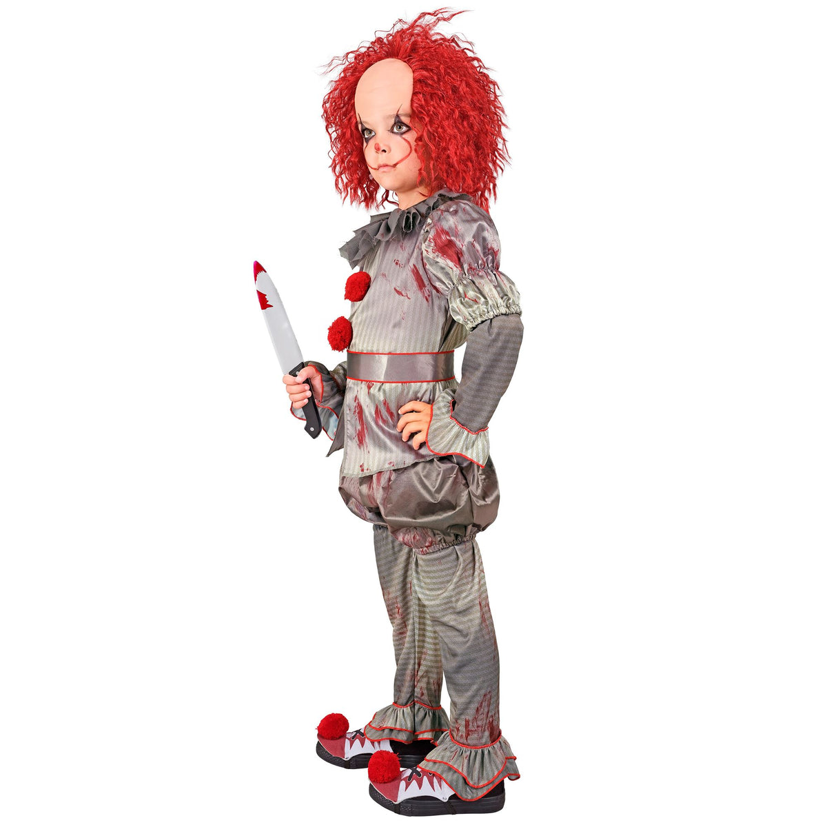 "HORROR CLOWN" (Hemd, Hose, Shorts, Gürtel, Überschuhe)