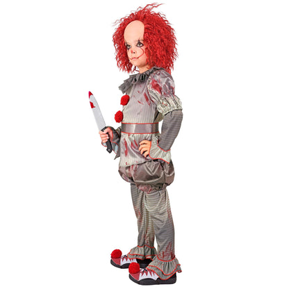 "HORROR CLOWN" (Hemd, Hose, Shorts, Gürtel, Überschuhe)