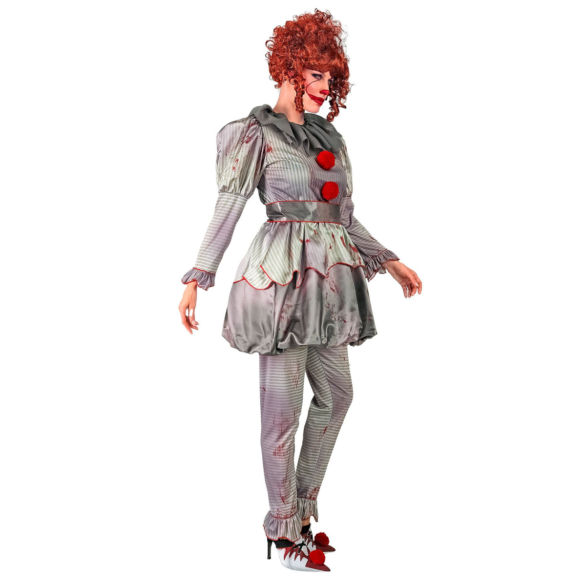 "HORROR CLOWN" (Kleid, Leggings, Gürtel, Schuhüberzieher)