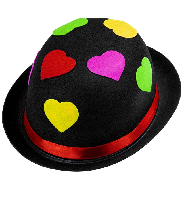"SCHWARZE MELONE MIT HERZEN" aus Filz