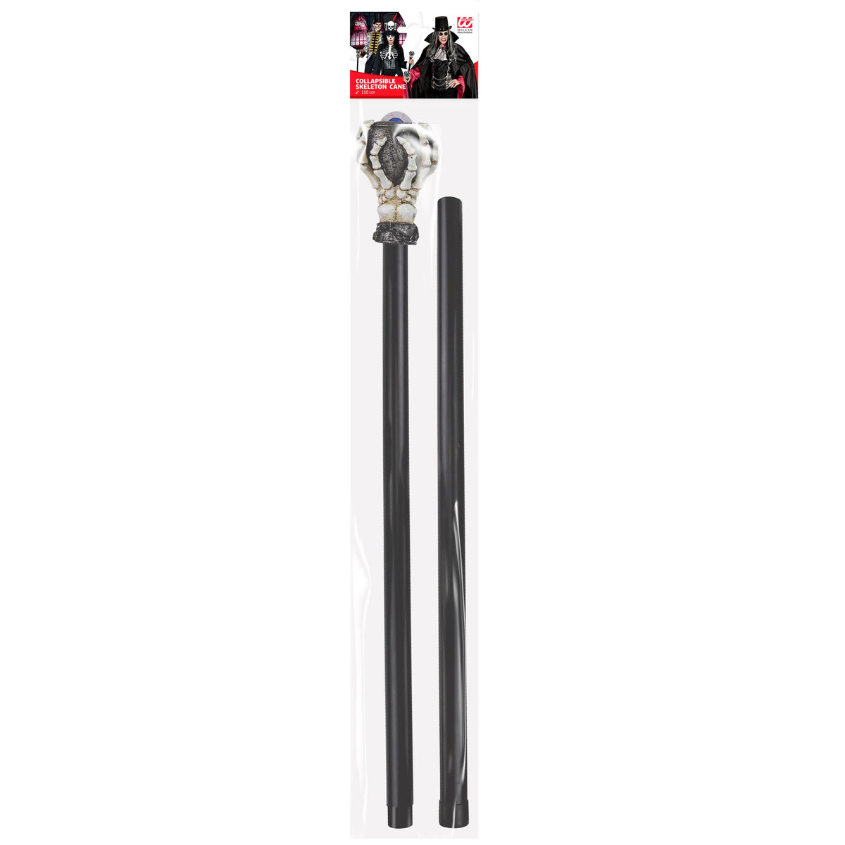 "ZERLEGBARER SKELETT STOCK MIT WACKELAUGE" 110 cm