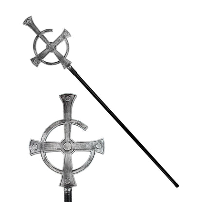 "ZERLEGBARER PRIESTERSTAB SCHWARZE MESSE" 145 cm
