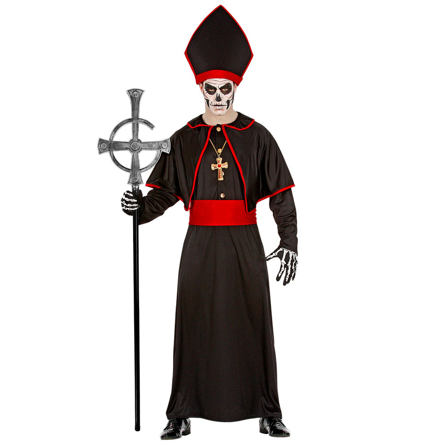 Zerlegbarer schwarzer Priesterstab «Schwarze Messe» 145 cm von Widmann – Produktansicht