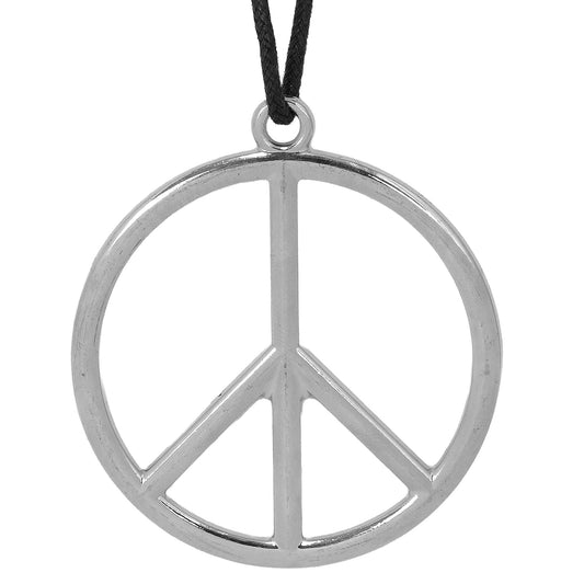 Widmann Peace Zeichen Halskette – Silber Metall Anhänger 60 cm