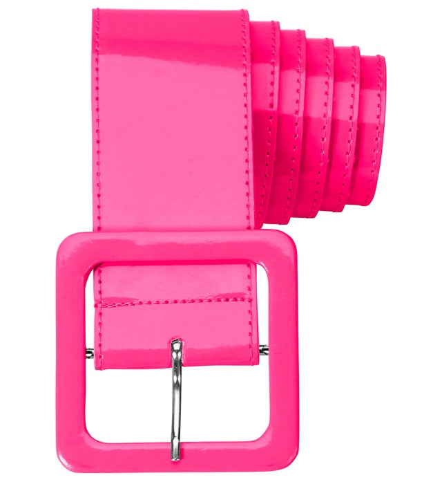 "NEON PINKER VINYLGÜRTEL"