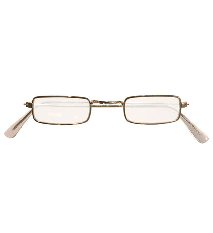 "GOLDENE BRILLE MIT GLÄSERN" rechteckige Form