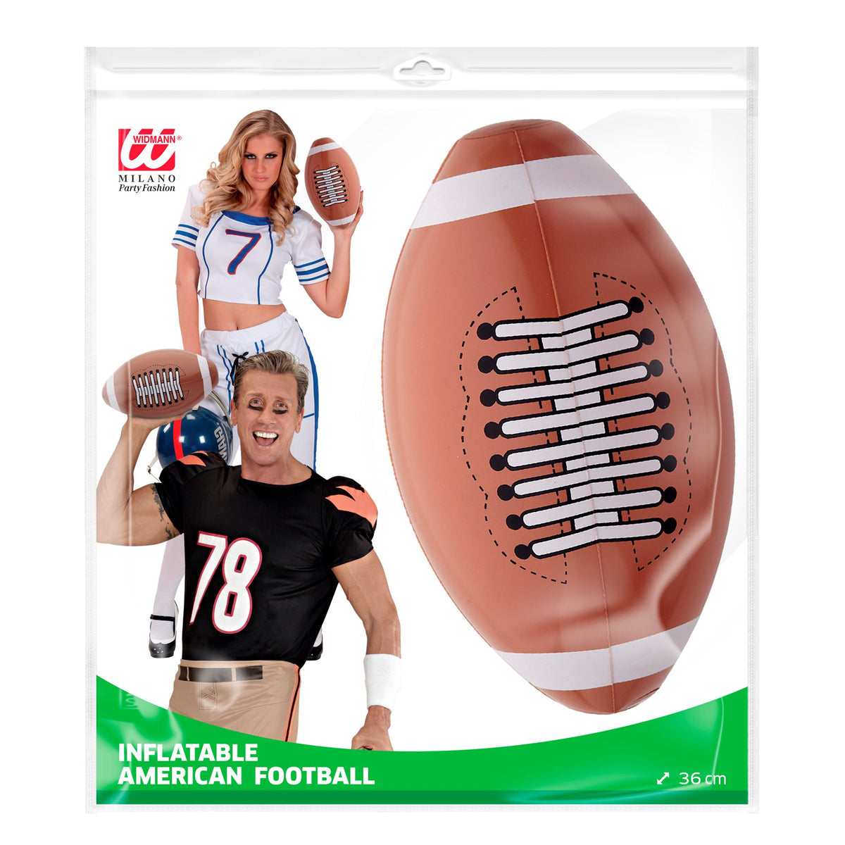 "AUFBLASBARER AMERIKANISCHER FOOTBALL" 36 cm