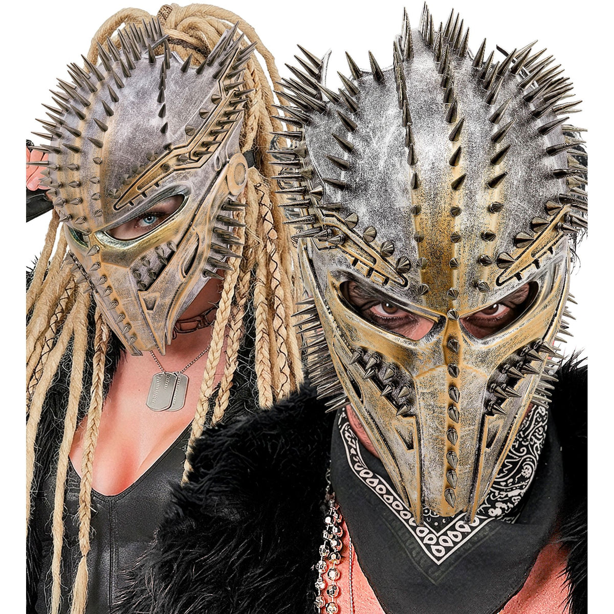 "MASKE ALIEN PREDATOR MIT NIETEN"