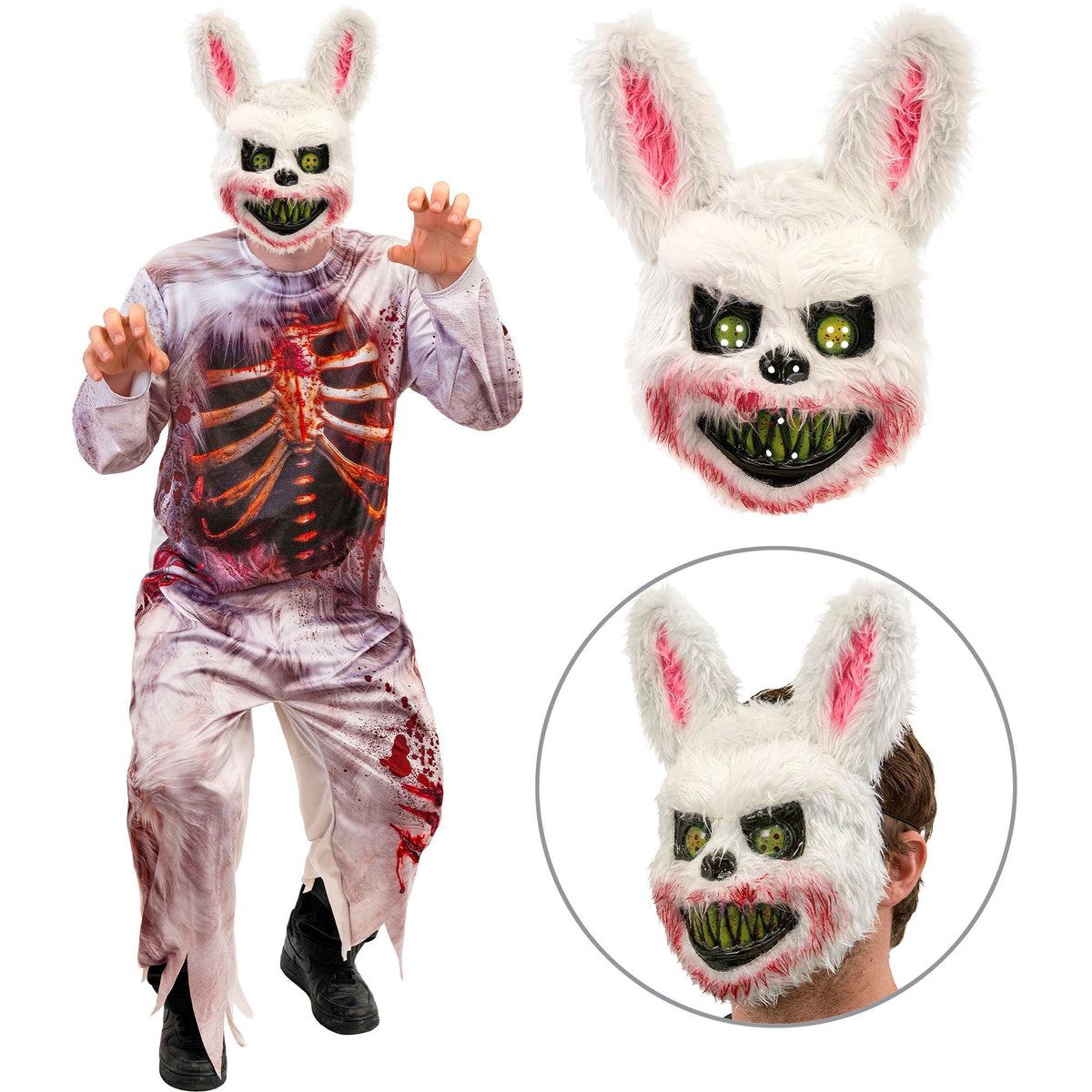 "ZOMBIE BUNNY" (Overall, Maske)