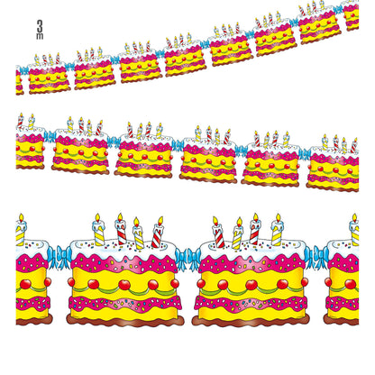 "GIRLANDE GEBURTSTAGTORTE" 3 m