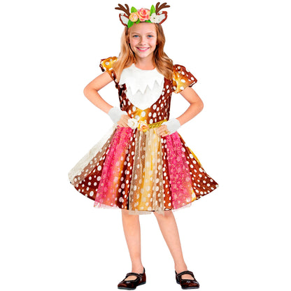 "REH" (Kleid, Kopfschmuck, fingerlose Handschuhe)