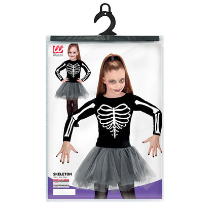 "SKELETON TÄNZERIN" (Kleid mit Tutu)