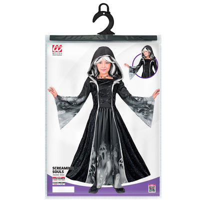 "SCREAMING SOULS" (Kleid mit Kapuze)