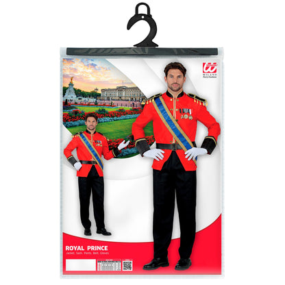 "KÖNIGLICHER PRINZ" (Jackett mit Schärpe, Hose, Gürtel, Handschuhe)
