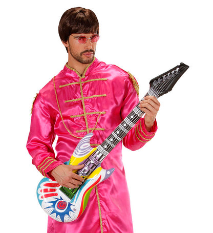 "AUFBLASBARE GITARRE FUNKY" mit Schultergurt - 105 cm