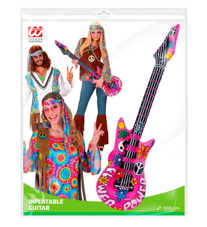 "AUFBLASBARE HIPPIE GITARRE" 105 cm