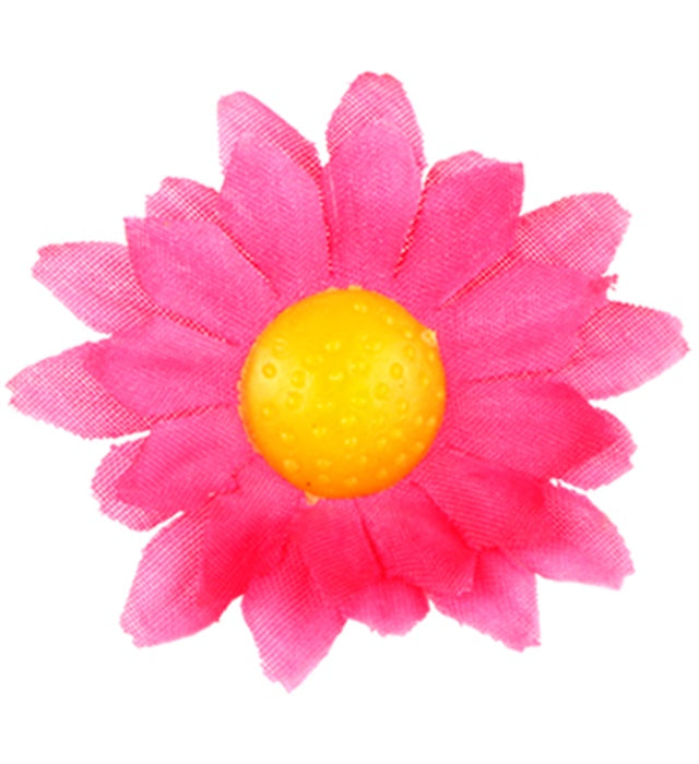 Widmann 20 pinke Dekoblumen aus Polyester für Dekorationen – Detailansicht