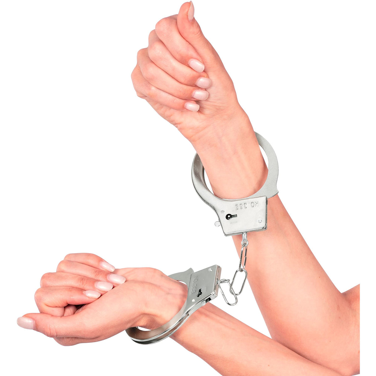 "HANDSCHELLEN AUS METTAL MIT SCHLÜSSEL"