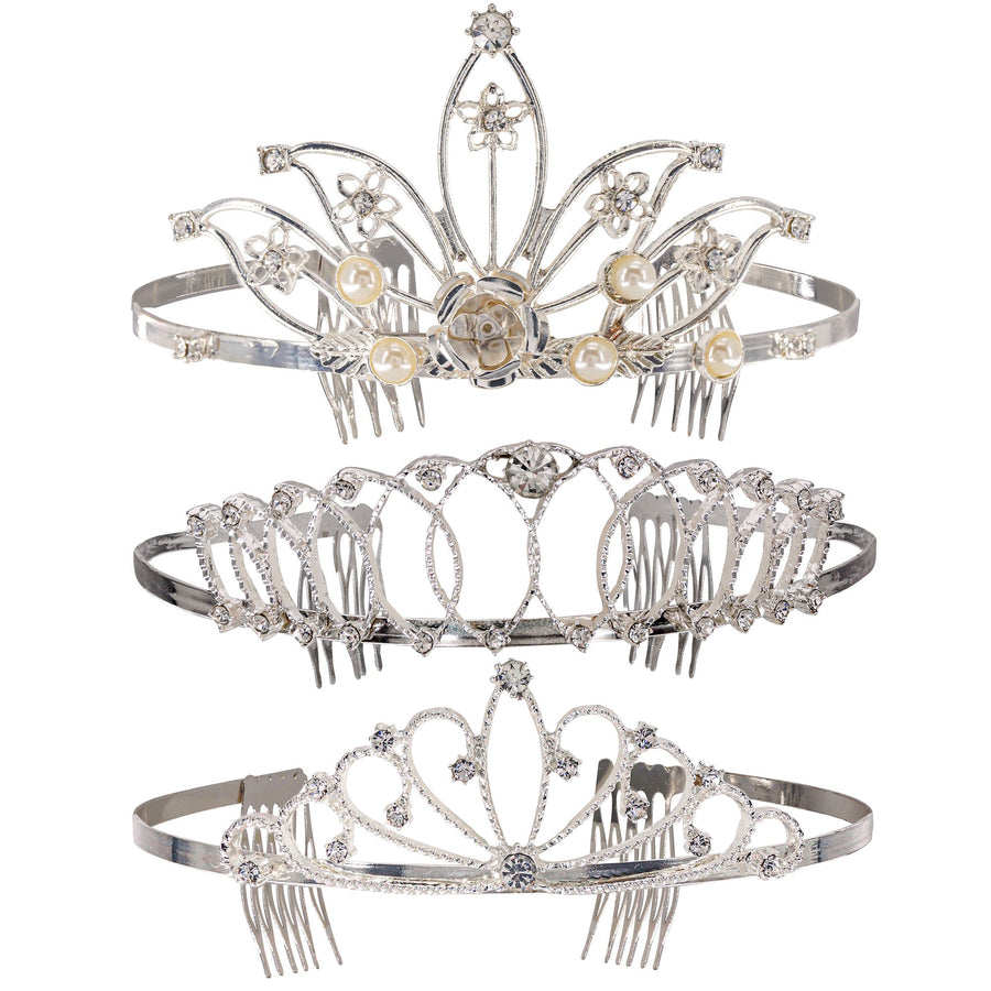 Widmann Diadem mit Strass in silber, sortiert in 3 Modellen – Produktansicht