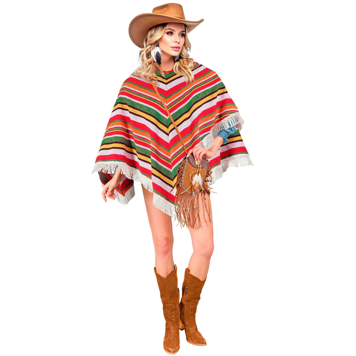 "MEXIKANISCHER PONCHO" aus Canvas Baumwolle