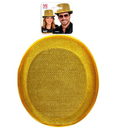 "GOLD LUREX ZYLINDERHUT" 10 cm