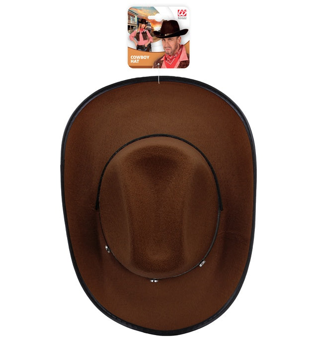 "BRAUNER COWBOYHUT MIT METALLNIETEN"