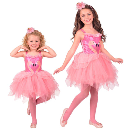 "FLAMINGO" (Kleid mit Tutu, Haarreif)