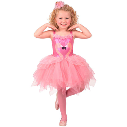 "FLAMINGO" (Kleid mit Tutu, Haarreif)