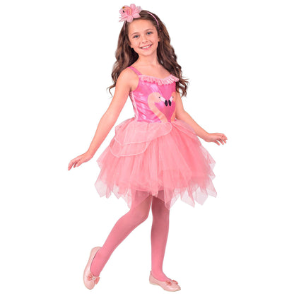 "FLAMINGO" (Kleid mit Tutu, Haarreif)