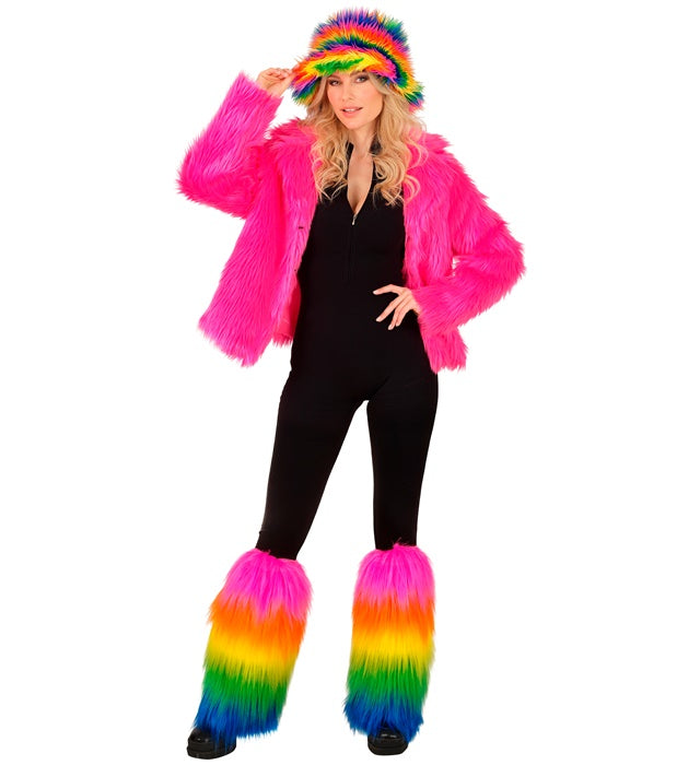 "REGENBOGEN PLÜSCH BEINSTULPEN DELUXE"