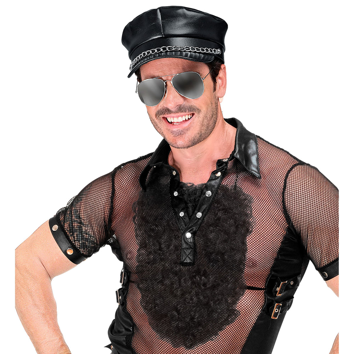 "BRUSTHAARE" schwarz