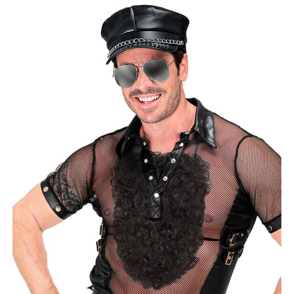 "BRUSTHAARE" schwarz