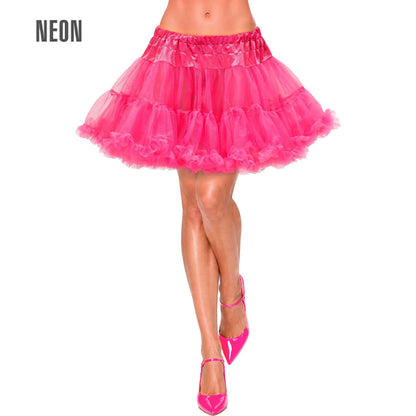 Leuchtend pinker Tüll Petticoat – mehrlagig, weich und voluminös für Fasnacht & Mottoparty