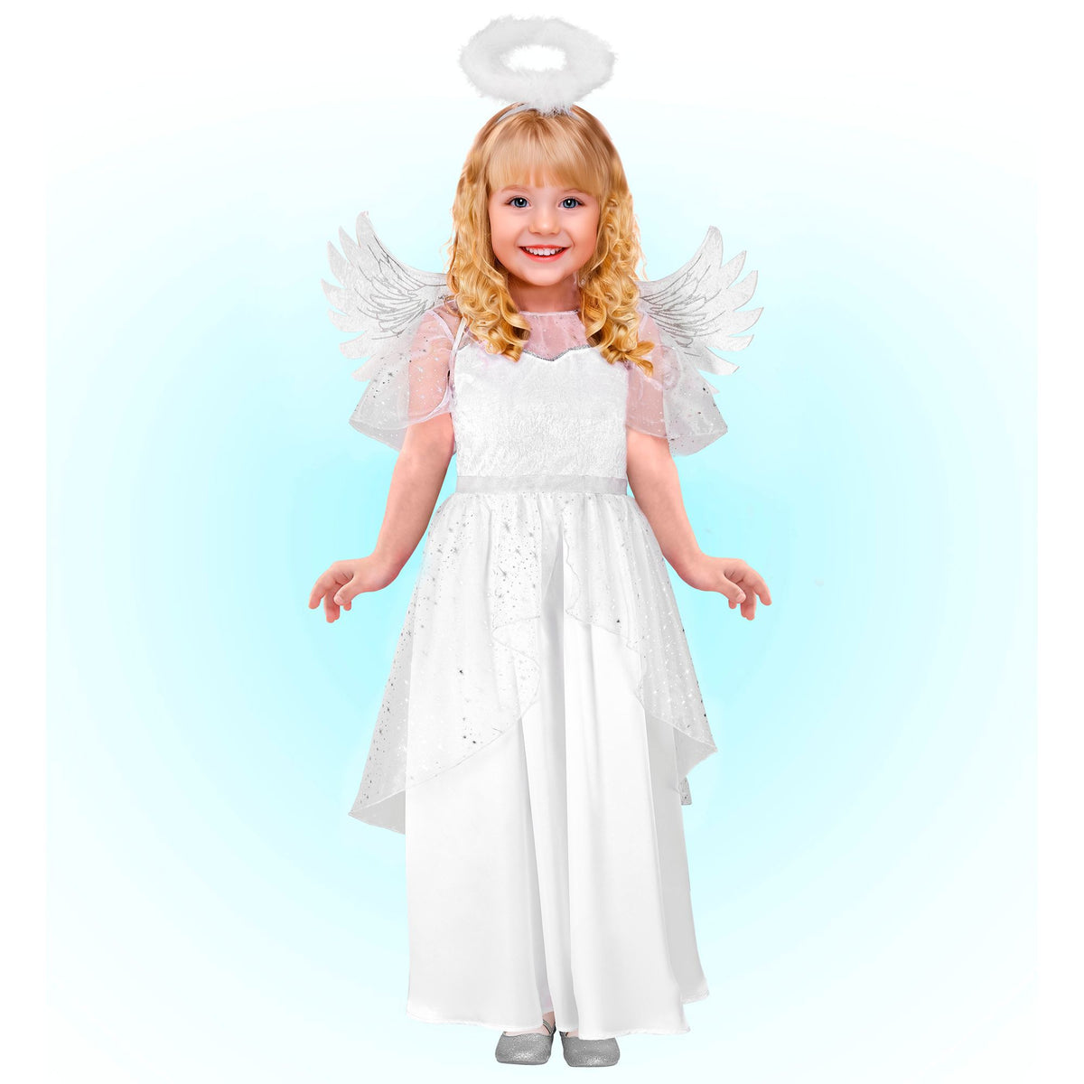 "ENGEL" (Kleid, Flügel, Heiligenschein)