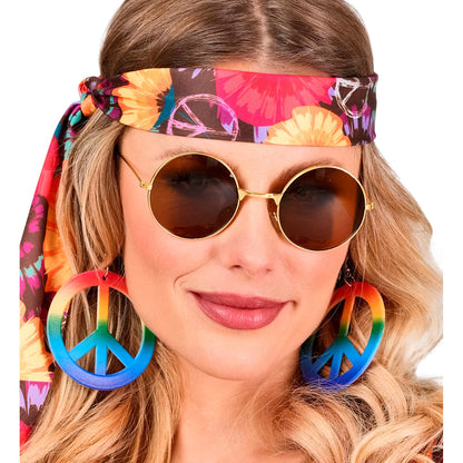 "HIPPIEBRILLE MIT BRAUNEN GLÄSERN"