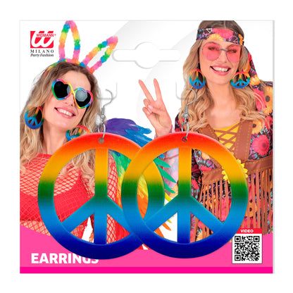 "REGENBOGEN HIPPIE OHRRINGE"