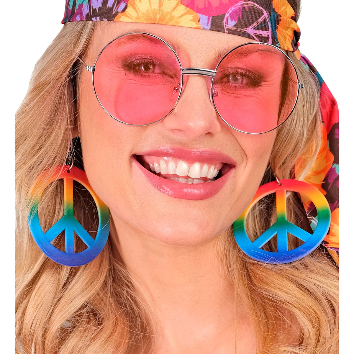 "REGENBOGEN HIPPIE OHRRINGE"