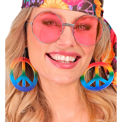 "REGENBOGEN HIPPIE OHRRINGE"