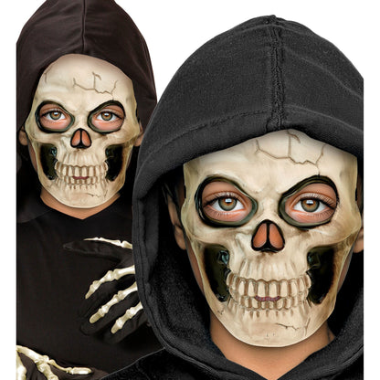 "TOTENKOPFMASKE AUS PLASTIK" in Kindergröße