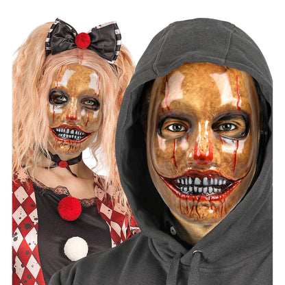 "PSYCHO CLOWN MASKE AUS PLASTIK"