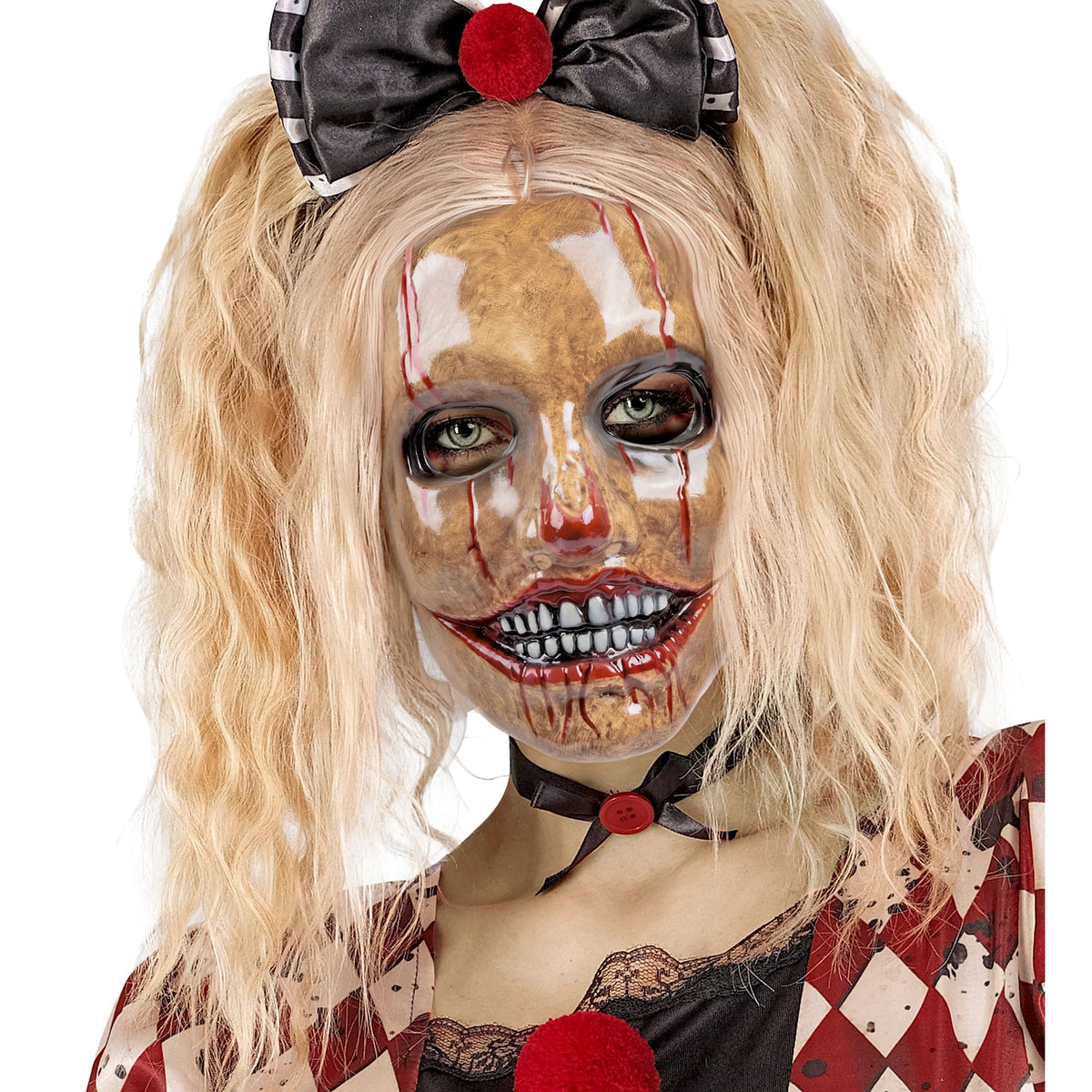 "PSYCHO CLOWN MASKE AUS PLASTIK"