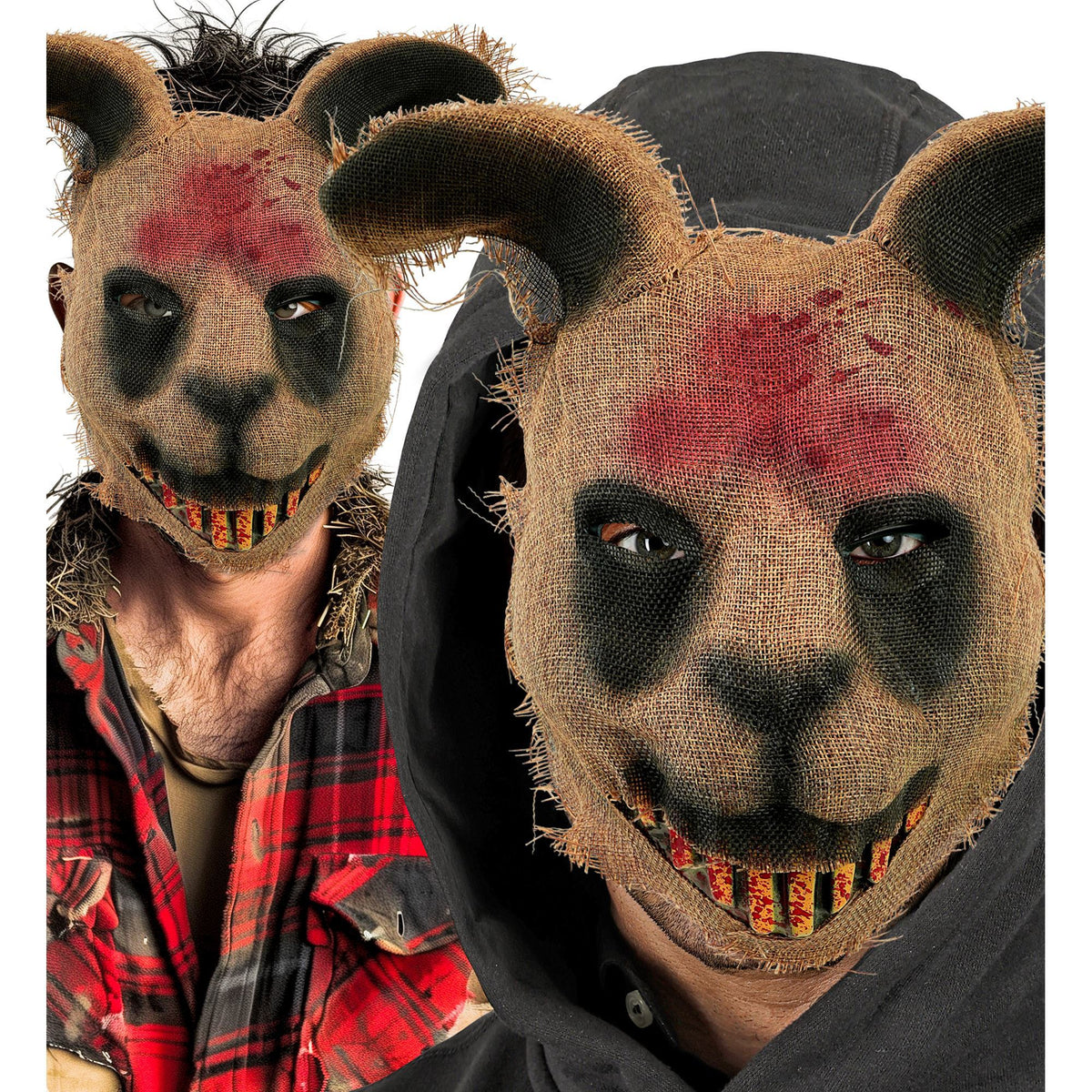 "HORROR HASENMASKE AUS PLASTIK & STOFF"