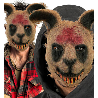 "HORROR HASENMASKE AUS PLASTIK & STOFF"