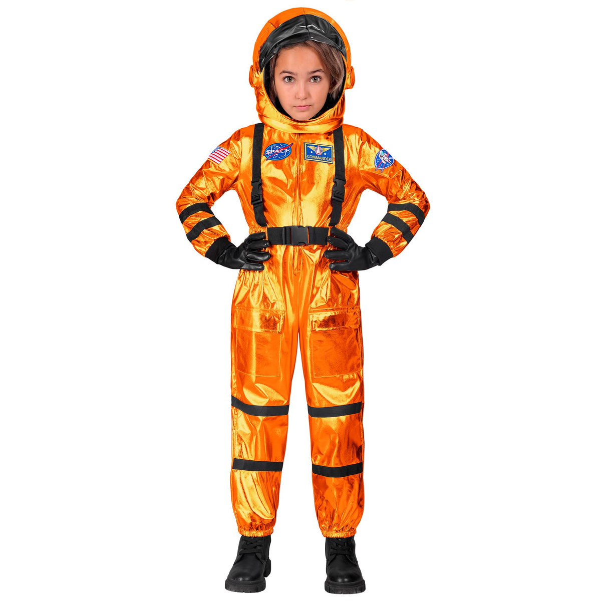 "ORANGENER ASTRONAUT" (Overall, Helm)