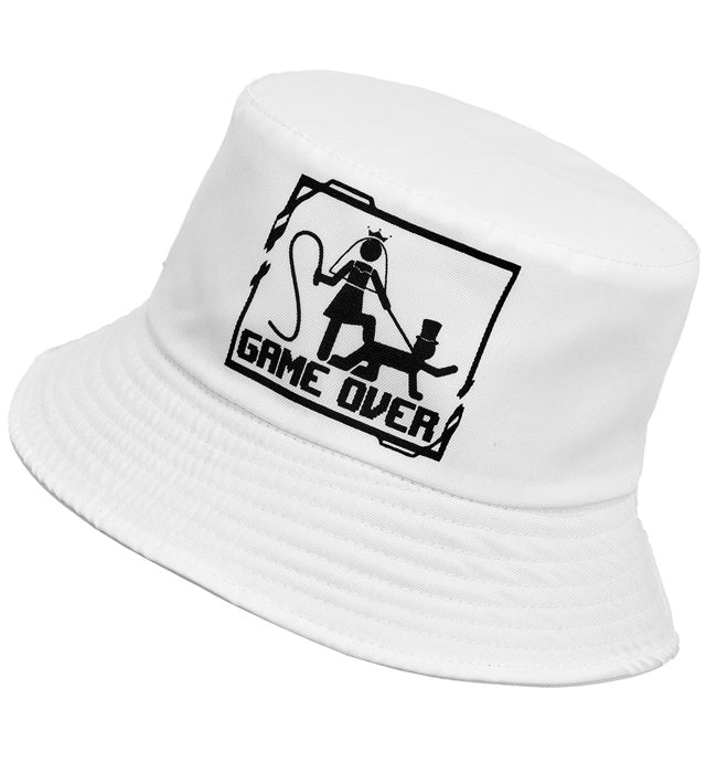 GAME OVER Anglerhut weiss von Widmann – Produktansicht