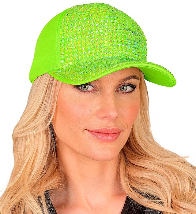 Widmann "NEON GRÜNE STRASS BASECAP" – Anwendungsansicht