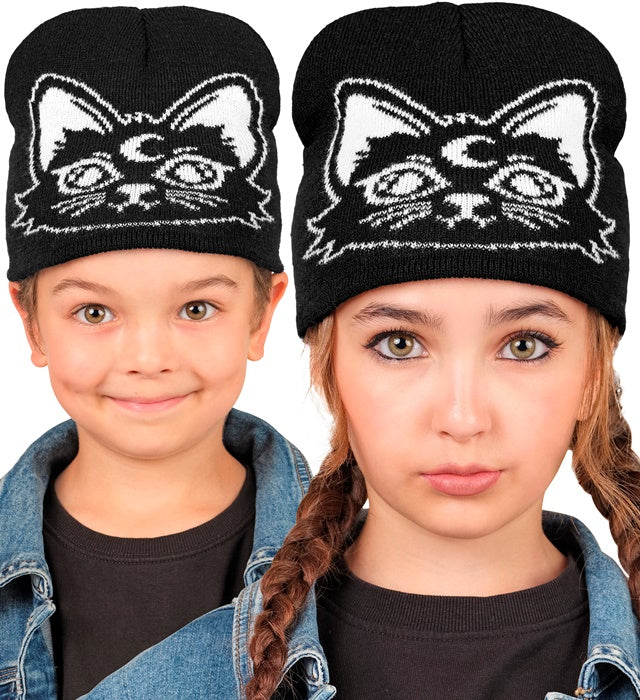 "KATZEN BEANIE MÜTZE" in Kindergröße
