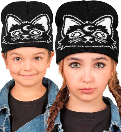 "KATZEN BEANIE MÜTZE" in Kindergröße
